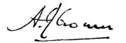 Кронин подпись